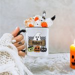Personalizada Spooky Fantasma Calabaza 11oz Taza de Cerámica Halloween Trick or Treat Regalo para la Fiesta Decoración del Hogar