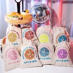 Bomboniere personalizzate Glitter Disco Ball Tote Bag Ultimo Disco Party Festa di addio al celibato Regalo per la damigella d'onore