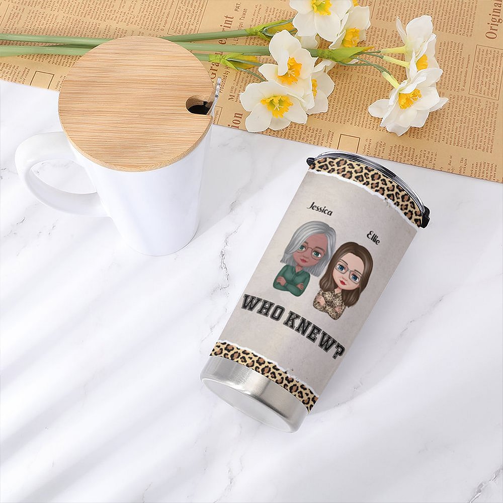 Vaso de Acero Inoxidable de 20oz Personalizado Aparentemente Somos Problemas Cuando Estamos Juntos Regalo de Navidad Regalo de Cumpleaños para el Mejo 3