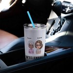 Personalized We Are Trouble 20oz Stainless Steel Tumbler for Hot and Cold Drinks Christmas Gift Birthday Gift for Friend