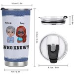 Personalized We Are Trouble When We Are Together 20oz Stainless Steel Tumbler Christmas Gift Birthday Gift for Best Friend