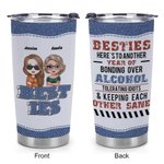 Vaso de acero inoxidable personalizado Keeping Each Other Sane 20oz Regalo de Navidad para la hermana Regalo de cumpleaños para la mejor amiga 7