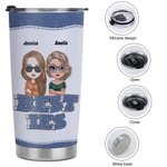 Vaso de acero inoxidable personalizado Keeping Each Other Sane 20oz Regalo de Navidad para la hermana Regalo de cumpleaños para la mejor amiga 9