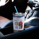 Personalized We Are Trouble When We Are Together 20oz Stainless Steel Tumbler Christmas Gift Birthday Gift for Best Friend