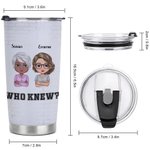Personalized We Are Trouble 20oz Stainless Steel Tumbler for Hot and Cold Drinks Christmas Gift Birthday Gift for Friend