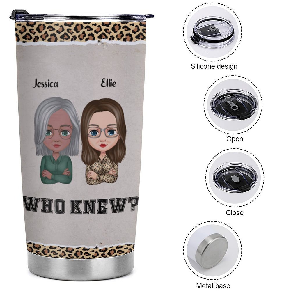 Vaso de Acero Inoxidable de 20oz Personalizado Aparentemente Somos Problemas Cuando Estamos Juntos Regalo de Navidad Regalo de Cumpleaños para el Mejo 9