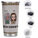 Vaso de Acero Inoxidable de 20oz Personalizado Aparentemente Somos Problemas Cuando Estamos Juntos Regalo de Navidad Regalo de Cumpleaños para el Mejo 9