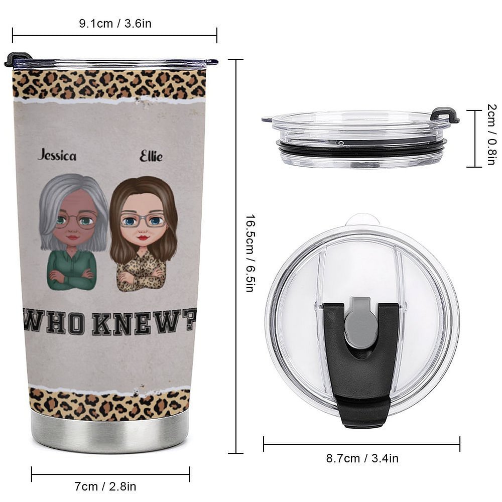 Vaso de Acero Inoxidable de 20oz Personalizado Aparentemente Somos Problemas Cuando Estamos Juntos Regalo de Navidad Regalo de Cumpleaños para el Mejo 8