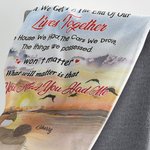 Manta personalizada Cuando lleguemos al final de nuestra vida juntos Regalo de aniversario de boda