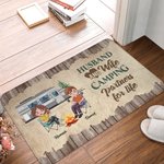 Personalised Husband and Wife Camping Partners for Life Door Mat Anniversary Gift