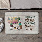 Personalisierte Ehemann und Ehefrau Camping Partner für das Leben Türmatte Geschenk für Paar