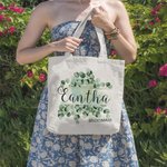 Henkilökohtainen Eucalyptus Morsiusneito Tote Bag Häät lahja laukku kannettava kangas laukku Bridal Shower Bachelorette Party lahja