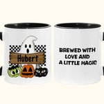 Personalizada Spooky Fantasma Calabaza 11oz Taza de Cerámica Halloween Trick or Treat Regalo para la Fiesta Decoración del Hogar