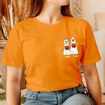 Personalized My Dog Is My Boo T-shirt Halloween Ghost Dog Shirt Spooky Season Short Sleeve Tee Halloween Party Favor Birthday Gift for Dog Lover
