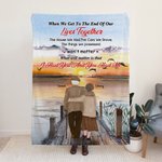 Manta personalizada Cuando lleguemos al final de nuestra vida juntos Regalo de aniversario de boda