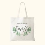 Henkilökohtainen Eucalyptus Morsiusneito Tote Bag Häät lahja laukku kannettava kangas laukku Bridal Shower Bachelorette Party lahja