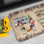 Personalised Husband and Wife Camping Partners for Life Door Mat Anniversary Gift