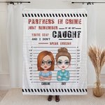 Personalizzato Partners ln Crime Soul Sister Coperta in pile Sherpa Coperta morbida e calda in stile mattone per la migliore amica