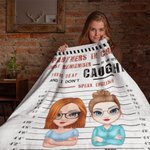 Personalizzato Partners ln Crime Soul Sister Coperta in pile Sherpa Coperta morbida e calda in stile mattone per la migliore amica