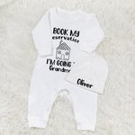 Book My Reservation Personalized Newborn Onesie Baby Announcement Bodysuit Funny Romper Newborn Gift Baby Shower Gift