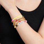 Bracciale elastico personalizzato con perle di argilla a forma di matita Bracciale creativo impilabile Ritorno a scuola Regalo di apprezzamento per gl
