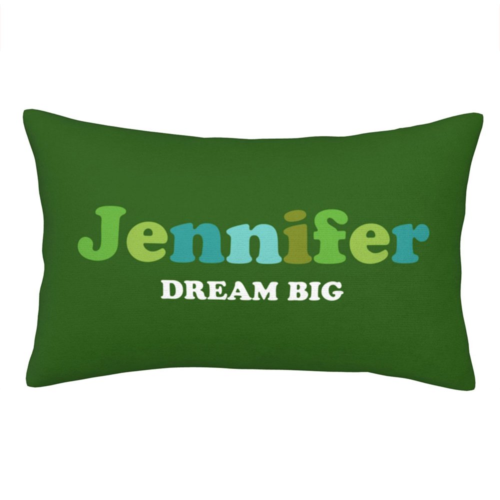 Nombre Personalizado Texto Almohada Lumbar Funda de Almohada Letras de Colores Decoración para el Hogar Cumpleaños Regalo de inauguración de la casa 5