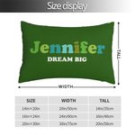 Nombre Personalizado Texto Almohada Lumbar Funda de Almohada Letras de Colores Decoración para el Hogar Cumpleaños Regalo de inauguración de la casa 8