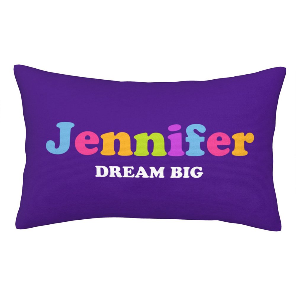 Nombre Personalizado Texto Almohada Lumbar Funda de Almohada Letras de Colores Decoración para el Hogar Cumpleaños Regalo de inauguración de la casa 4