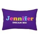 Nombre Personalizado Texto Almohada Lumbar Funda de Almohada Letras de Colores Decoración para el Hogar Cumpleaños Regalo de inauguración de la casa 4