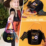 Custom Halloween Spider Sweets Bags Trick or Treat Buckets Bags