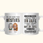 Personalised We Are More Than Besties Funny Besties Quotes Ceramic Mug BFF Gifts for Women