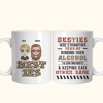 Gepersonaliseerde Funny Besties Quotes Keramische Mok Verjaardag Kerstcadeau voor vriendinnen Vrouwen