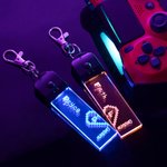 Personalisierte Paar LED Gamer Paar Schlüsselbund Romantische Schlüsselanhänger Set Weihnachten Jahrestag Geschenk für Gamer Paar Freund