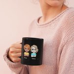 Tasse en céramique noire personnalisée We're Not Sugar & Spice And Everything Nice Best Friends Gift for Sisters (Nous ne sommes pas le sucre et les épices et tout ce qui est agréable)