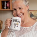 Personalised We Are More Than Besties Ceramic Mug Friendship Christmas Gift for Women