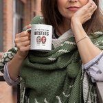 Personalized We Are More Than Besties Ceramic Mug Friendship Birthday Gift for Best Friends Girlfriends