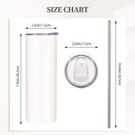 Personlig poker 3D-spillkort 20 oz tynn tumbler med sugerør kortkort krus reisekopp morsom gave til pokerspiller