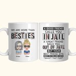 Personalised We Are More Than Besties Ceramic Mug Friendship Christmas Gift for Women