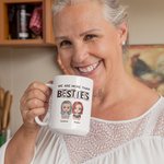 Personalized We Are More Than Besties Ceramic Mug Friendship Birthday Gift for Best Friends Girlfriends