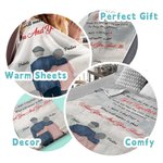 Personnalisé When We Get To The End Of Our Lives Together Flannel Sherpa Blanket Husband's Gift Wedding Anniversary Decoration
