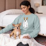 Sweat-shirt Personnalisé avec 1-4 Fantômes Chien et Noms Cadeau Halloween pour Amoureux de Chien