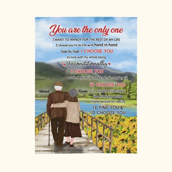 Personalizada You Are The Only One I Want To Annoy For The Rest Of My Life Manta Viaje Regalo de Esposa Aniversario de Boda