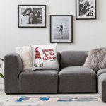 Personalizzato Natale Gnome Throw Pillow Cover Sweet Gnome Family Lumbar Pillowcase Little Gnomes Home Decoration Regalo di Natale per la famiglia ami