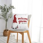Personalizzato Natale Gnome Throw Pillow Cover Sweet Gnome Family Lumbar Pillowcase Little Gnomes Home Decoration Regalo di Natale per la famiglia ami