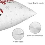 Personalizzato Natale Gnome Throw Pillow Cover Sweet Gnome Family Lumbar Pillowcase Little Gnomes Home Decoration Regalo di Natale per la famiglia ami