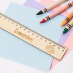 Règle en bois de hêtre personnalisée pour les enfants pour la rentrée scolaire Cadeau d'anniversaire et de Noël