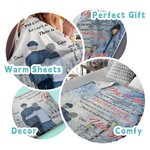 Personalized The Day I Met You I Have Found The One Whom My Soul Loves Flannel Sherpa Blanket Husband's Gift Wedding Anniversary