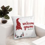 Personalizzato Natale Gnome Throw Pillow Cover Sweet Gnome Family Lumbar Pillowcase Little Gnomes Home Decoration Regalo di Natale per la famiglia ami