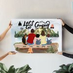 Personalizzato Go Camping Pittura senza cornice Decorazione murale Regalo di festa per la famiglia amante del campeggio