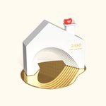 Personlig Love Heart Sweet House Desktop Ornament med bricka Housewarming Anniversary Christmas Home Decor Gift for Couple Family